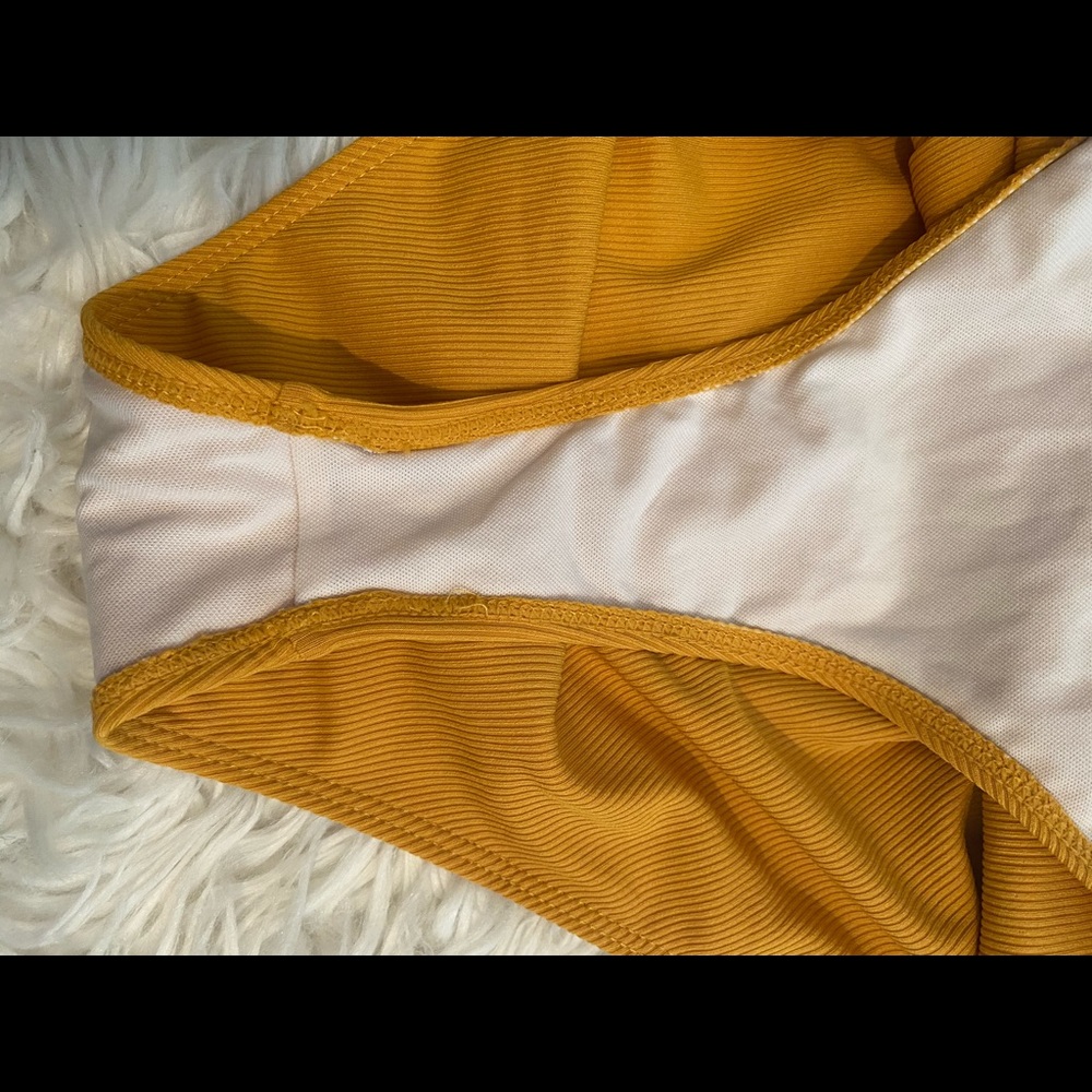 Shein Lace Up High Leg One Piece Swimsuit - Picture 5 of 5